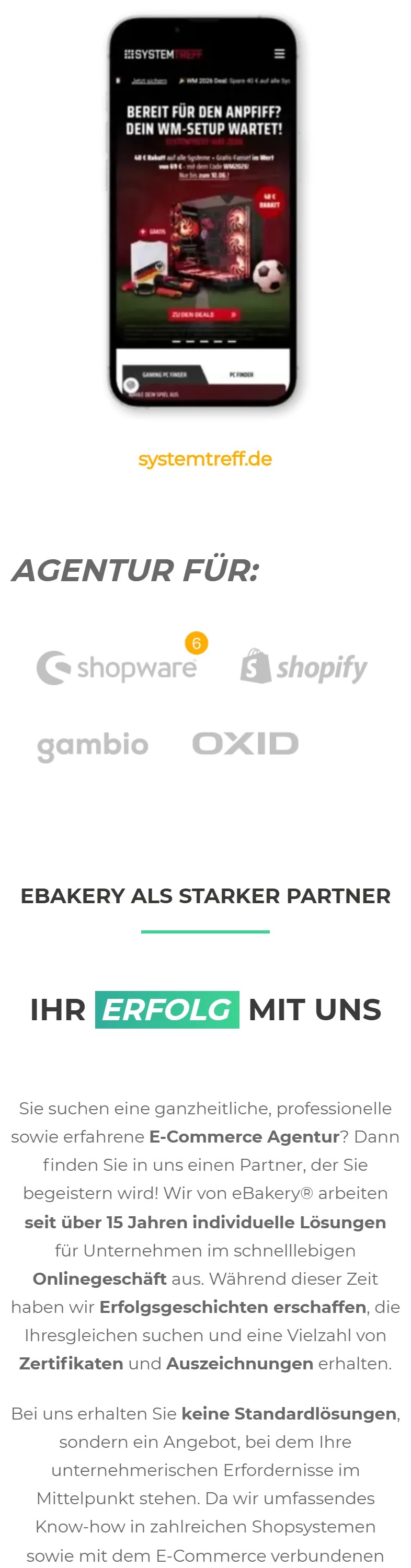eBakery mobile homepage, part 2 of 11