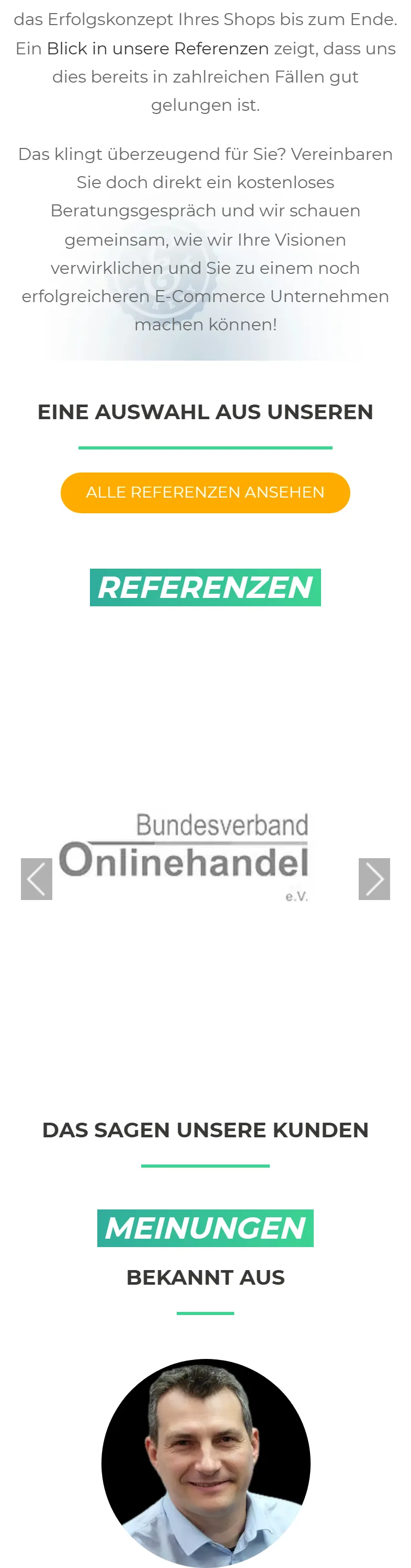 eBakery mobile homepage, part 7 of 11