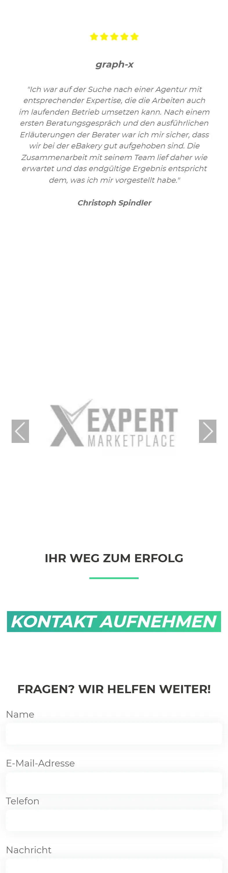 eBakery mobile homepage, part 8 of 11