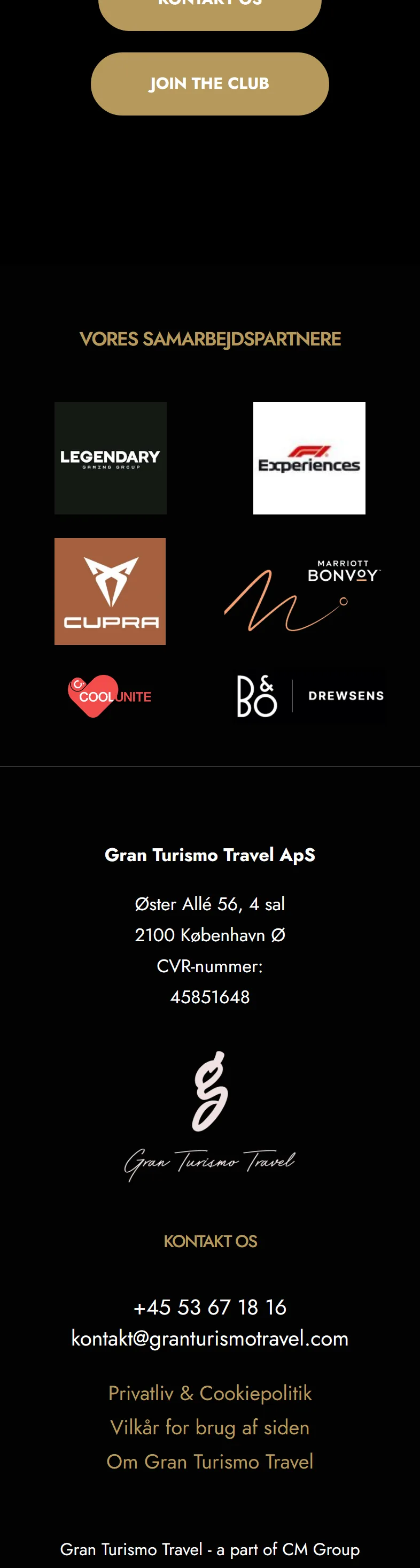 Gran Turismo Travel mobile homepage, part 5 of 5