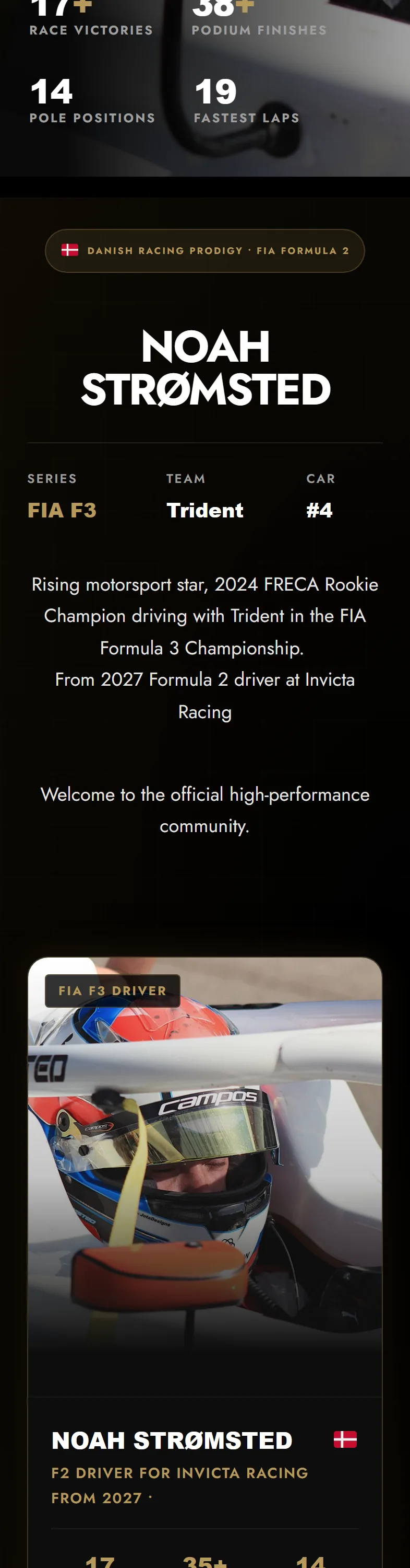 Podium Community mobile homepage, part 2 of 9