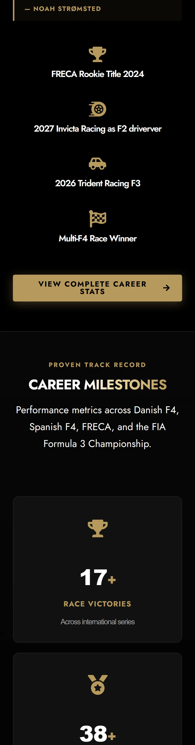 Podium Community mobile homepage, part 4 of 9