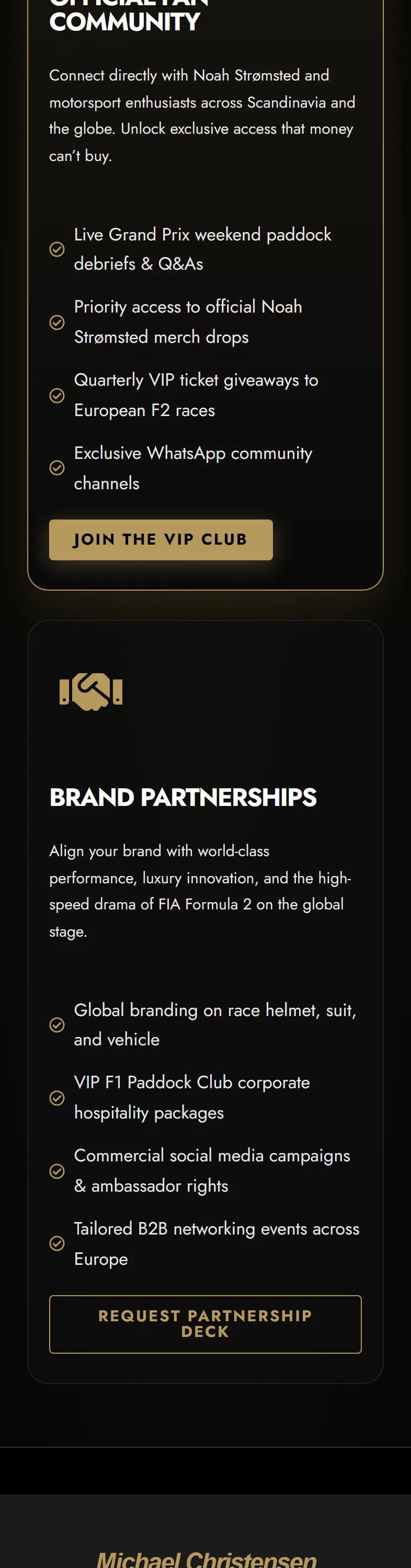 Podium Community mobile homepage, part 7 of 9