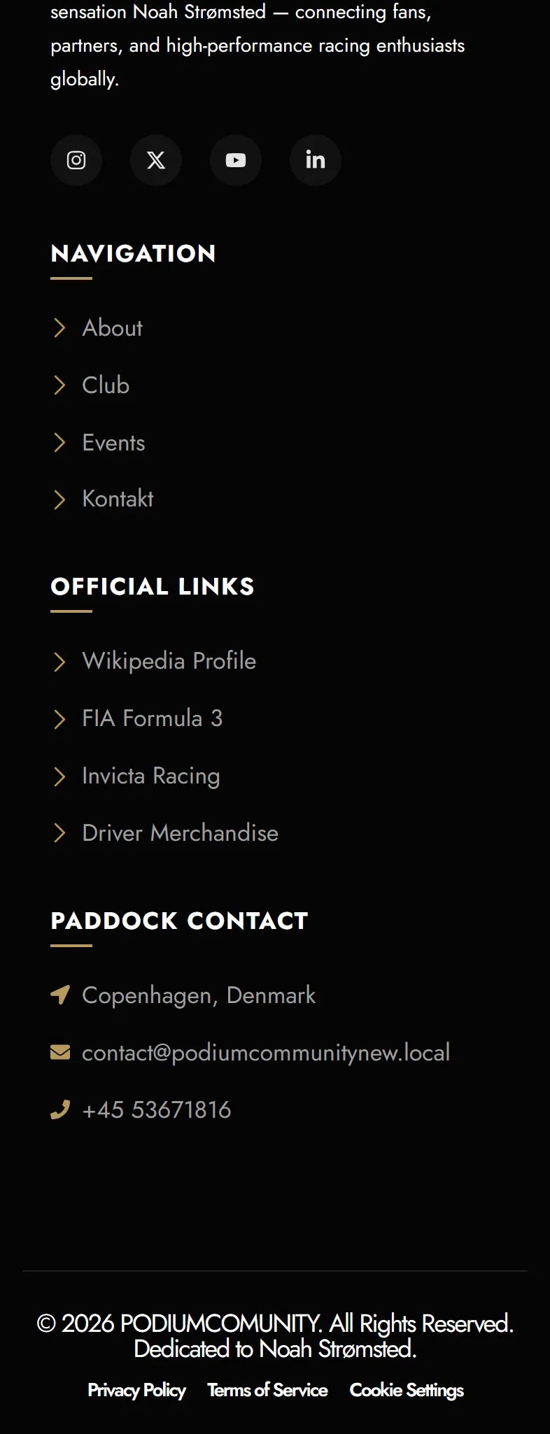 Podium Community mobile homepage, part 9 of 9