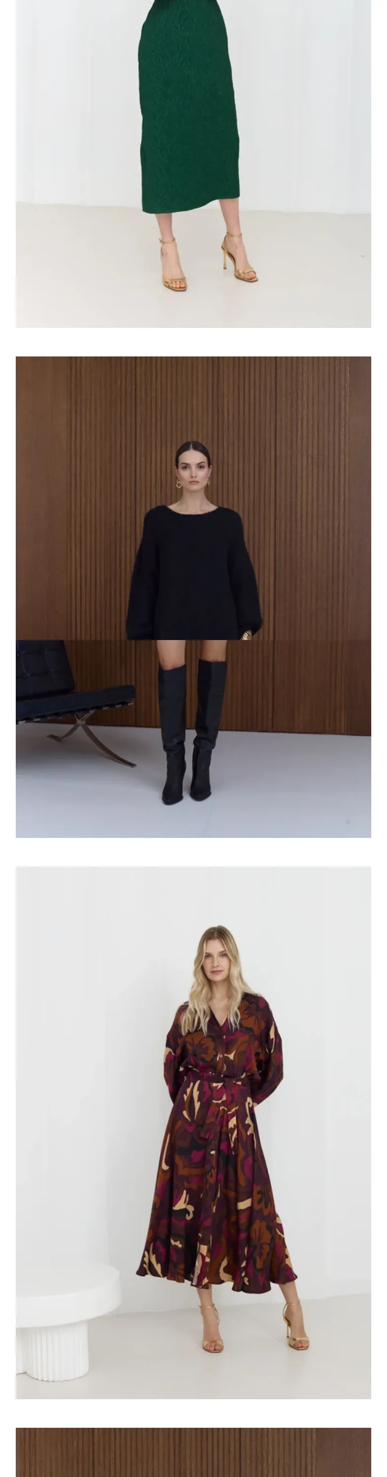 UNDRESS mobile homepage, part 3 of 5
